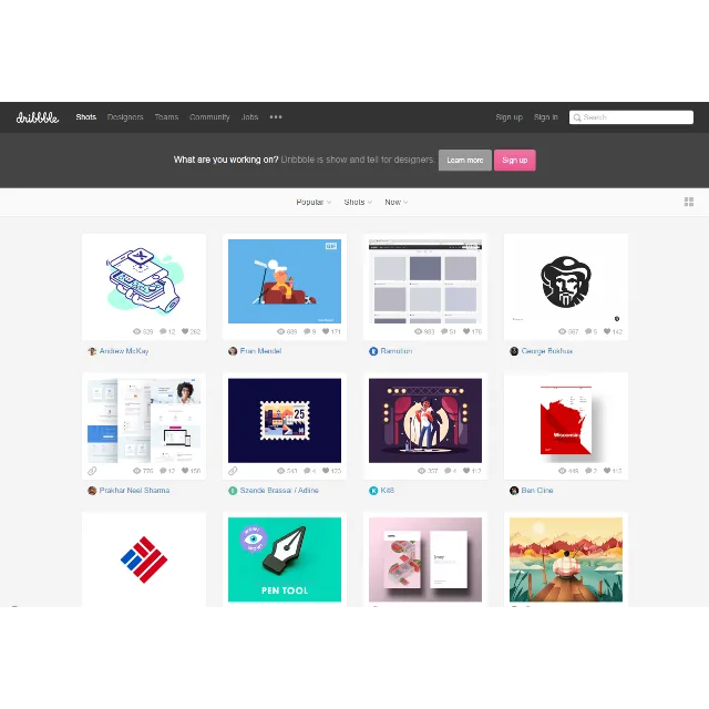 Инвайт (приглашение) на dribbble (Дриббл)