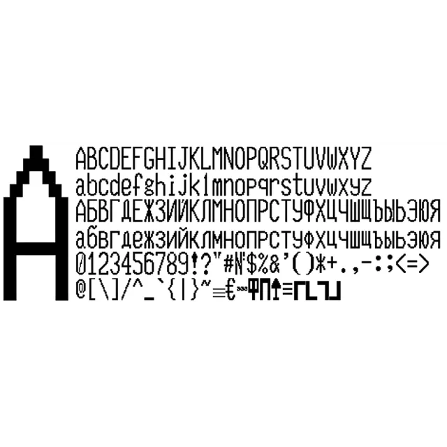 Шрифт ККМ МЕРКУРИЙ-114.1-ТОРНАДО вер.4 (ttf)