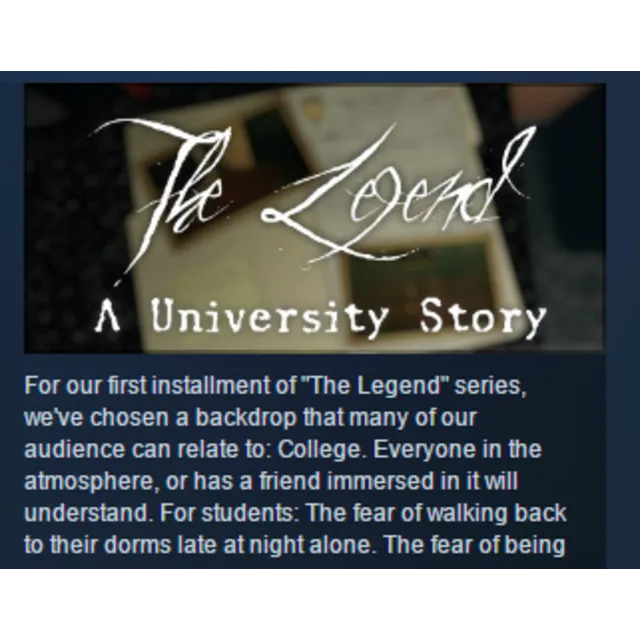 The Legend: A University Story STEAM KEY REGION GLOBAL+РОССИЯ ЛИЦЕНЗИЯ