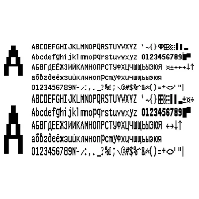 Шрифт ККМ МЕРКУРИЙ MS-К вер. 1(ttf)