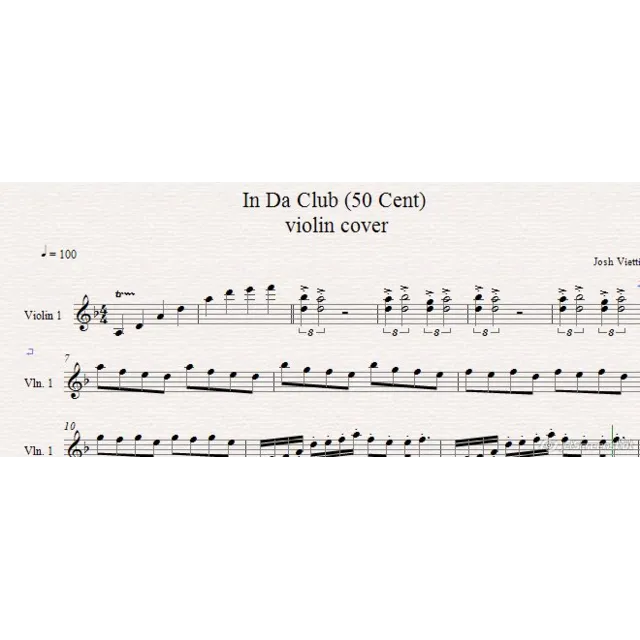 Josh Vietti–Josh Vietti - In Da Club (50 Cent) скрипка