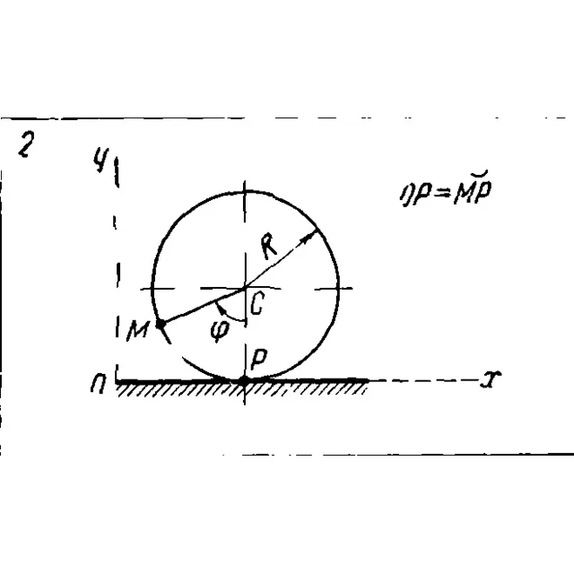 Задача К2 Вар. 02 термех из решебника Яблонский АА 1978