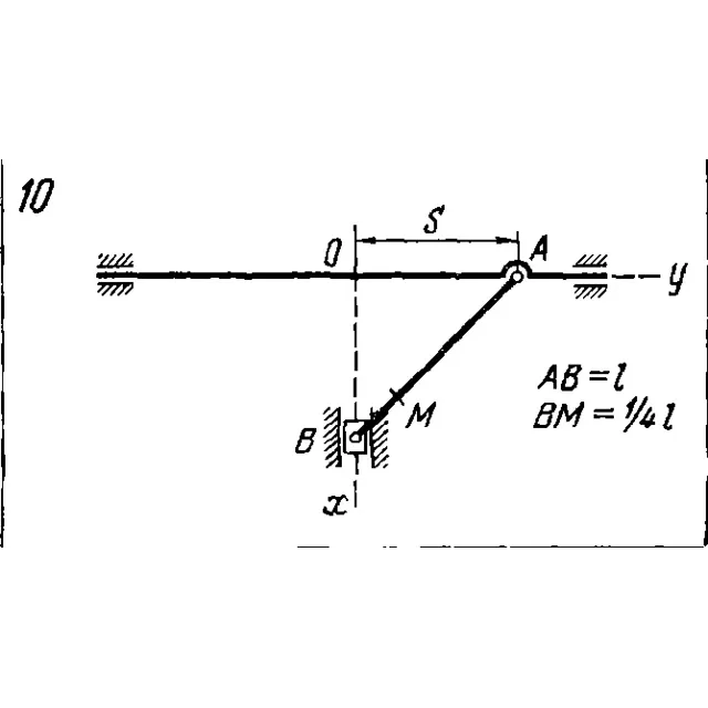 Задача К2 Вар. 10 термех из решебника Яблонский АА 1978