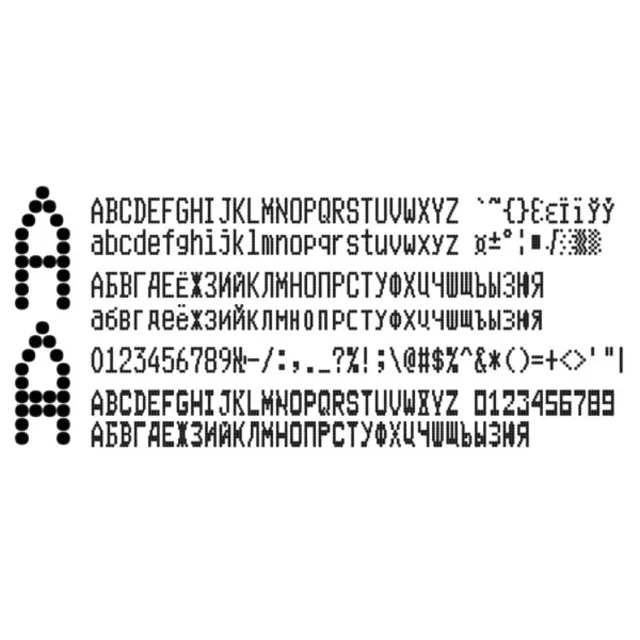Шрифт ККМ ПРИМ-07 вер. 1 (ttf)