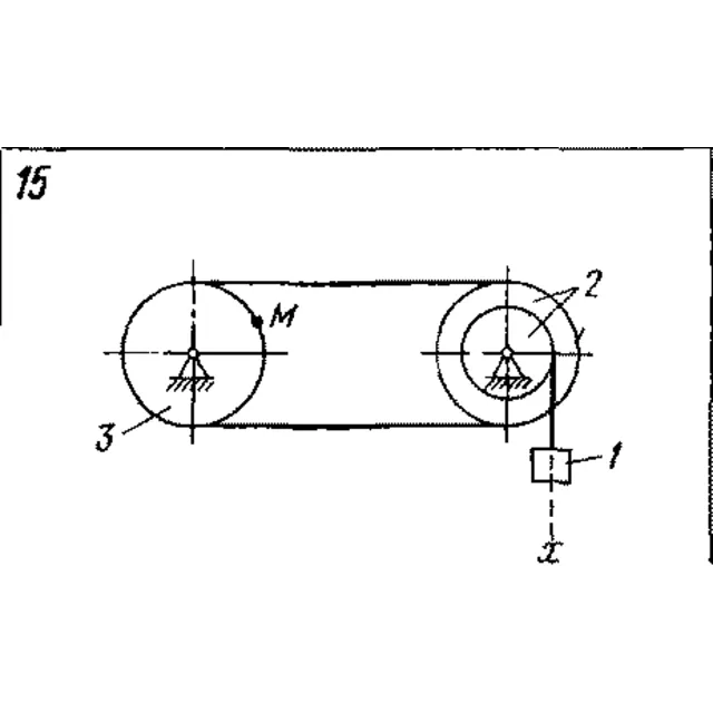 Задача К3 Вар. 15 термех из решебника Яблонский АА 1978