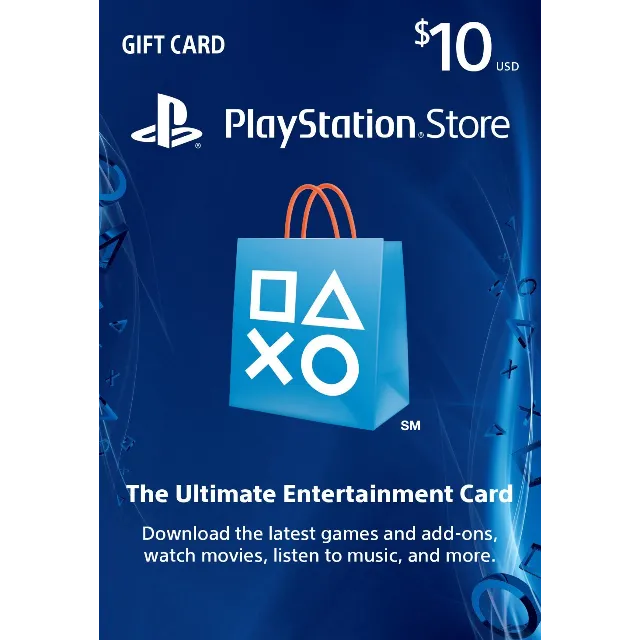 Карта оплаты Playstation Network USA 10$