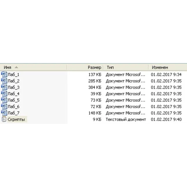 Лабораторные работы по базам данных в SQL Server
