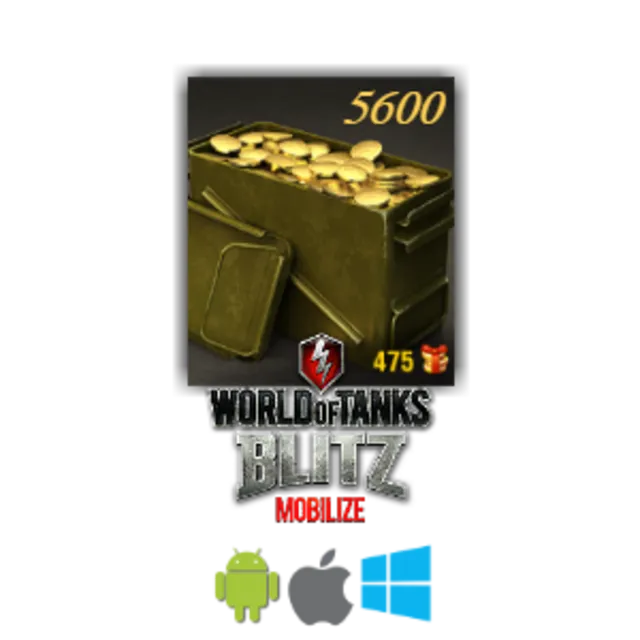 World of Tanks: Blitz - 8500 Золота GOLD (Region free)