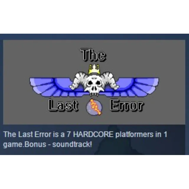 The Last Error STEAM KEY REGION GLOBAL+РОССИЯ ЛИЦЕНЗИЯ