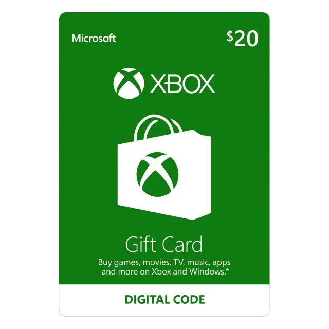 Xbox Live 20 USD Gift Card USA