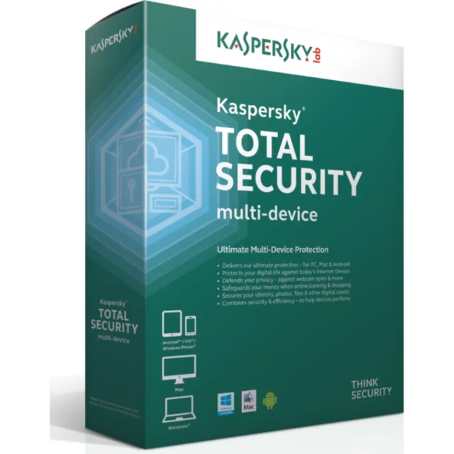 Kaspersky Total Security 2 ПК на 1 год Новая лиц (Ru)