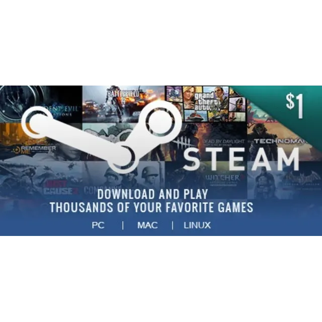 Карта оплаты Steam 1$ - Region Free
