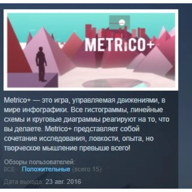 Metrico+ 💎 STEAM KEY REGION FREE GLOBAL