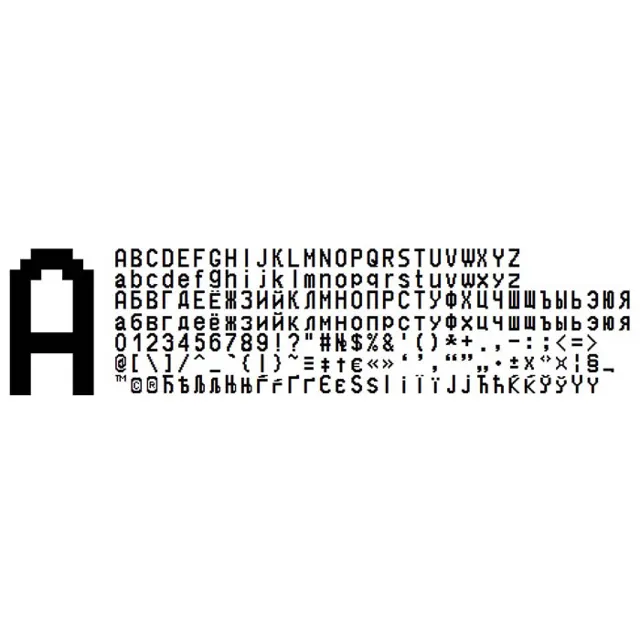 Полный набор 4 шрифтов ККМ ШТРИХ-МИНИ-ФР(ttf)