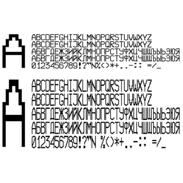 Шрифт ККМ МИНИКА 1105 (otf)