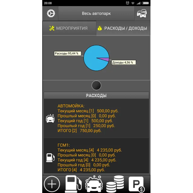 Мой автопарк для Android