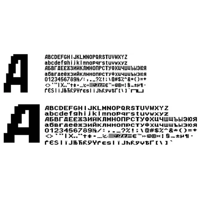 Шрифт ККМ ЭЛВЕС-ФР вер.2(ttf)