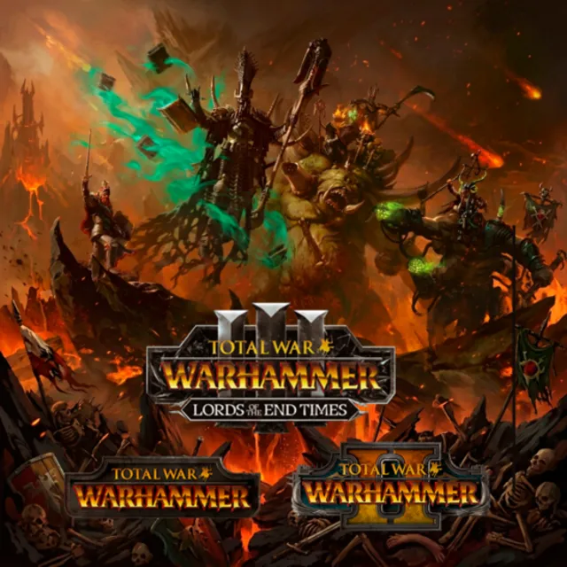 Total War WARHAMMER I-II-III +DLC +Lords of the End Times
