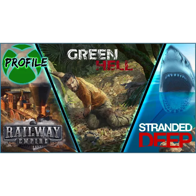 Green Hell + Stranded Deep + Railway Empire XBOX ONE