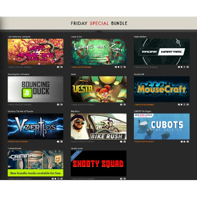 Indie Gala Bundle Friday Special 63 (12 Steam ключей)