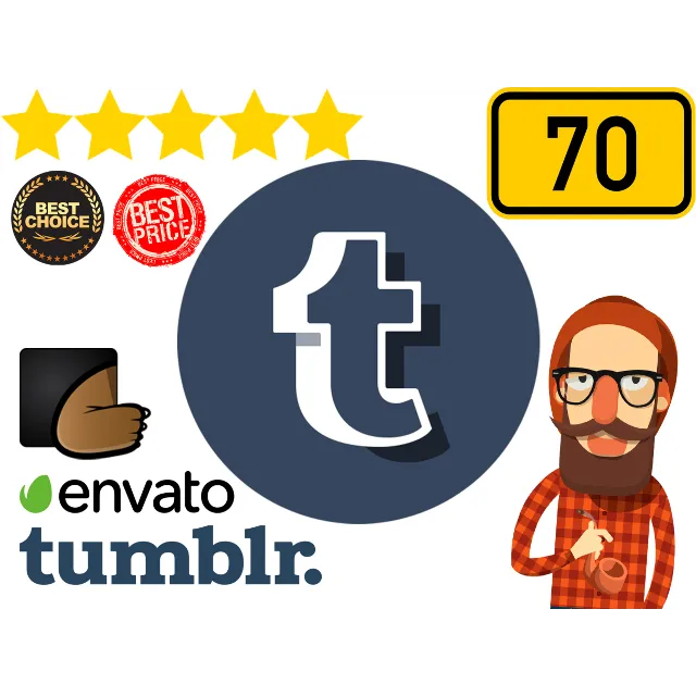 Tumblr 70 шаблонов