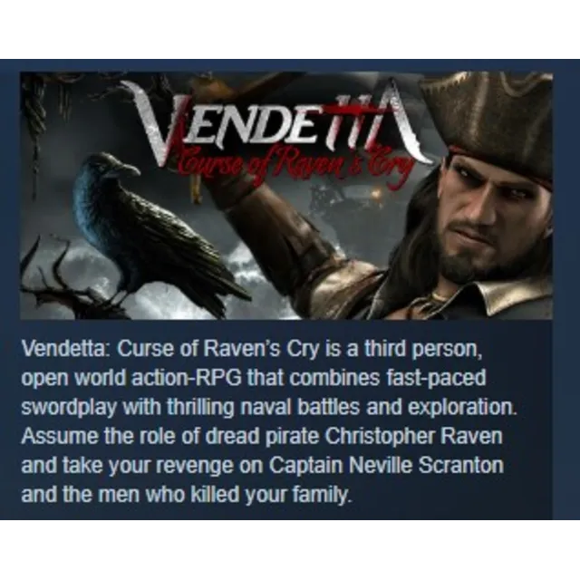 Vendetta Curse of Raven's Cry +DLC STEAM KEY GLOBAL+РОССИЯ