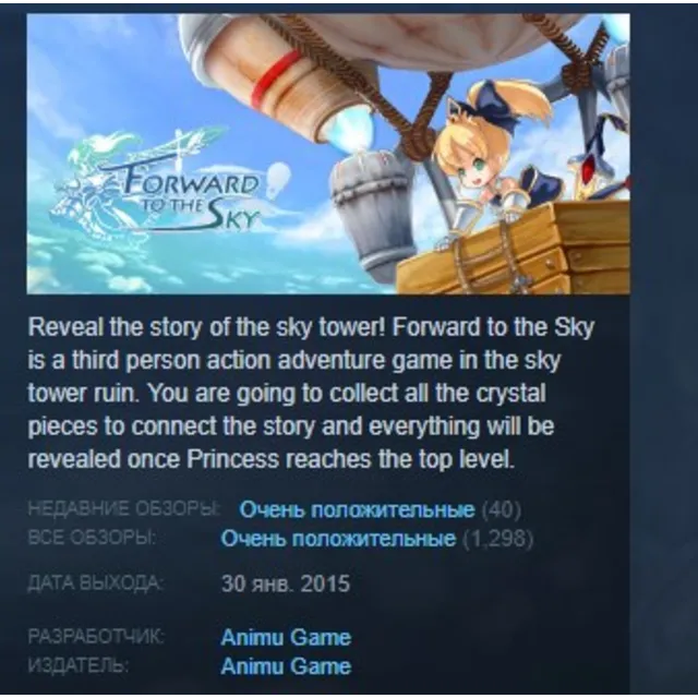 Forward to the Sky  STEAM KEY REGION FREE GLOBAL