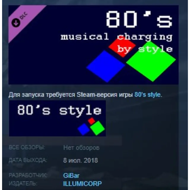 80's musical charging by style STEAM KEY REGION FREE