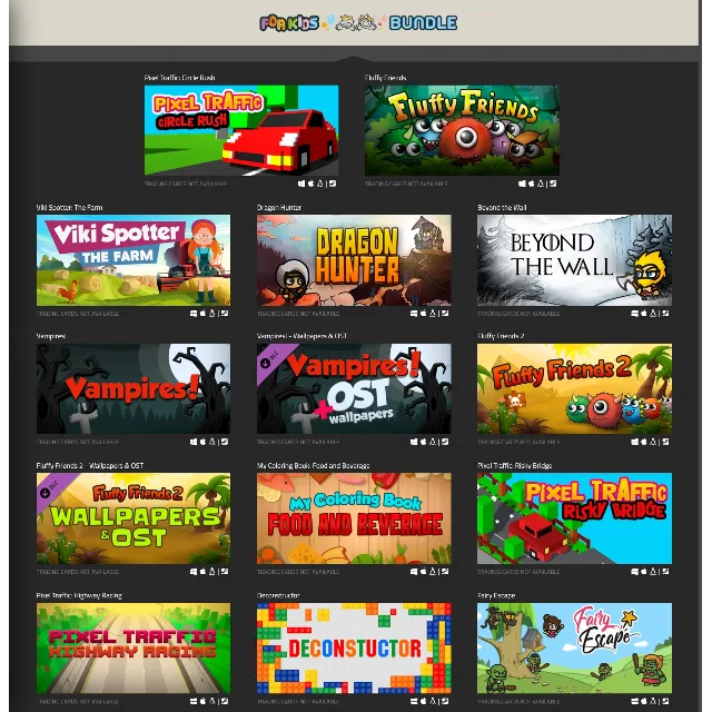 Indie Gala For Kids Bundle (12 Steam игр + 2 DLC)