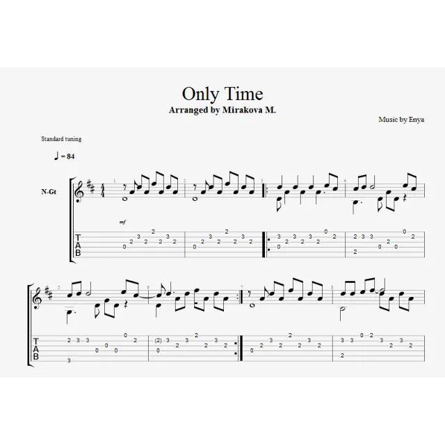 Enya - Only Time
