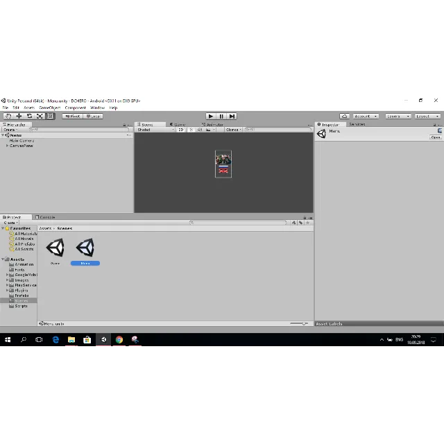 Проект игры викторина угадай слова для Unity (Android)