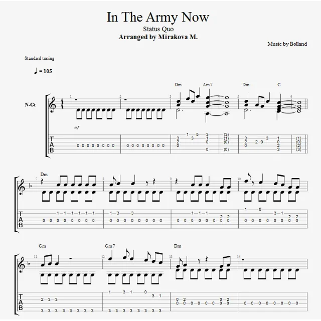 Status Quo - In The Army Now