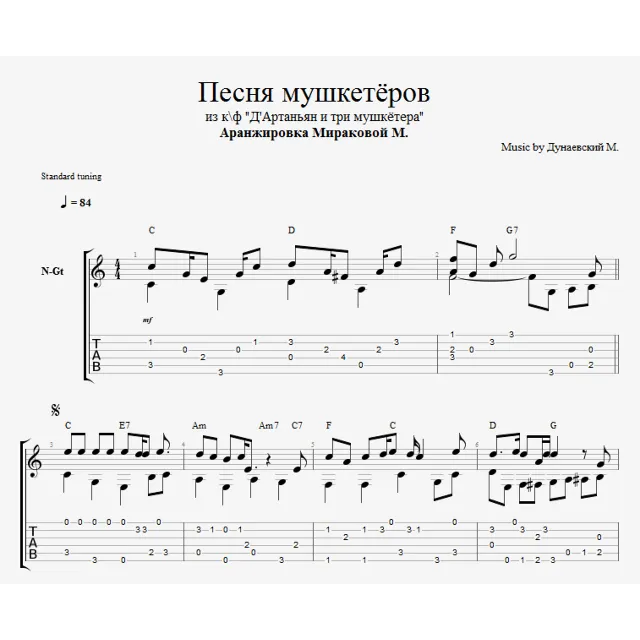 Песня мушкетёров (пара пара порадуемся)