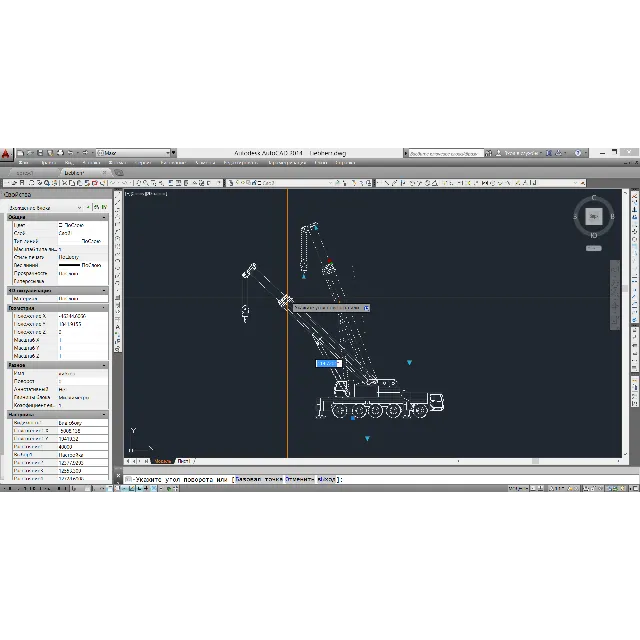 Динамический блок крана  ''LIEBHERR'' LTM-1200-1 dwg