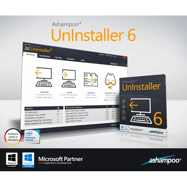 Ashampoo UnInstaller 6 (пожизненная лицензия) (Ключ)