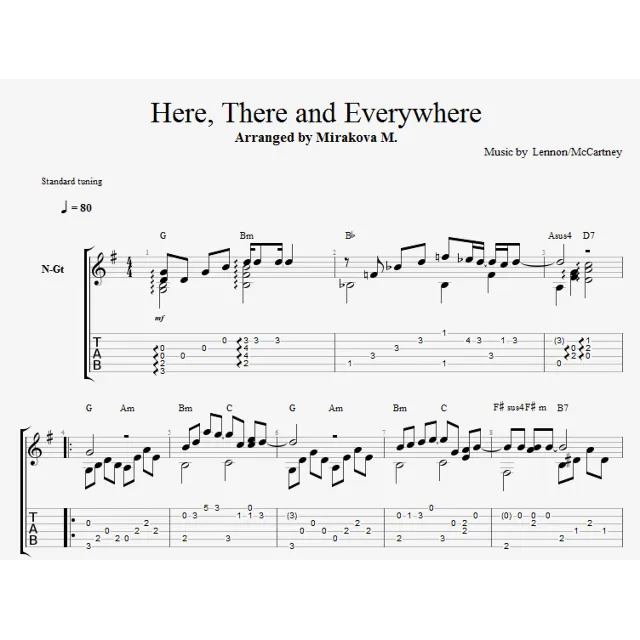 Here, There and Everywhere - The Beatles