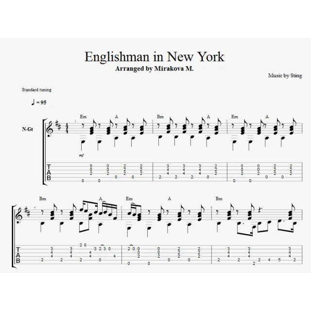 Sting - Englishman In New