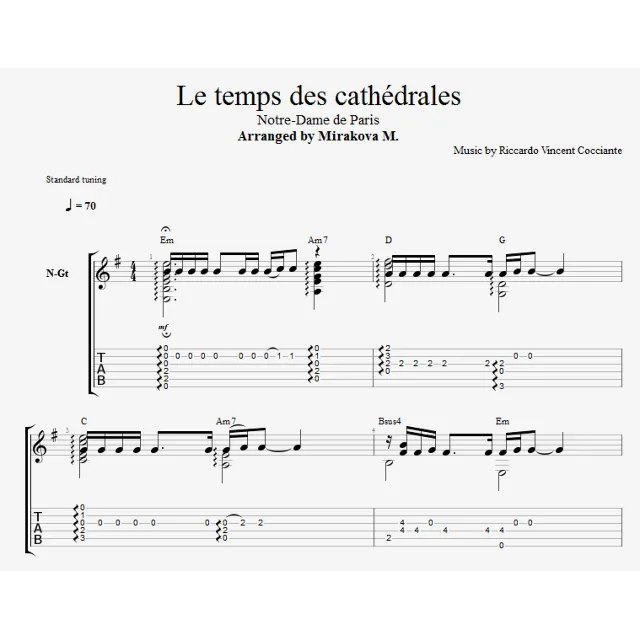 Notre Dame de Paris - Le Temps des Cathédrales