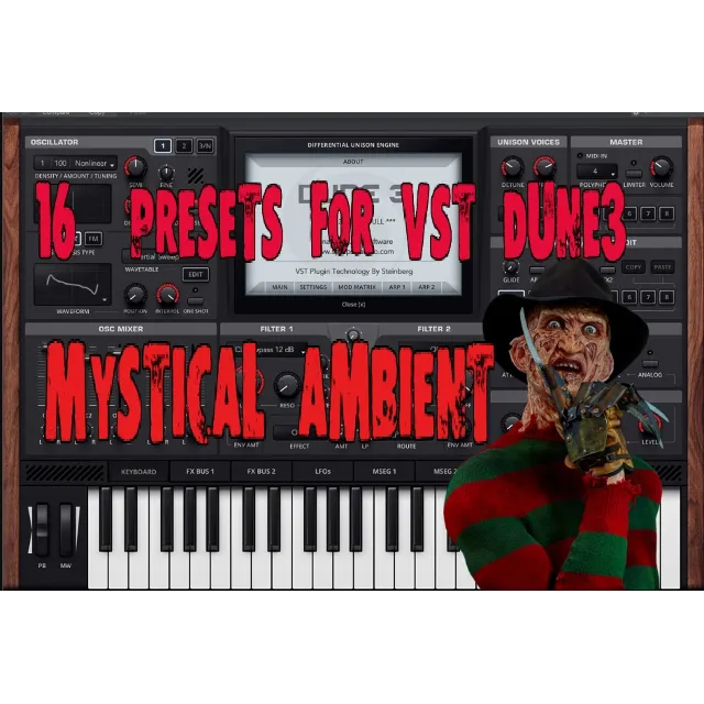 MYSTICAL AMBIENT 15 PRESETS FOR VST DUNE 3