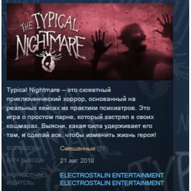 Typical Nightmare STEAM KEY REGION GLOBAL+РОССИЯ ЛИЦЕНЗИЯ