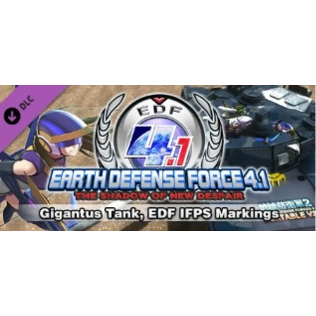 EARTH DEFENSE FORCE 4.1 Gigantus Tank, EDF IFPS Marking