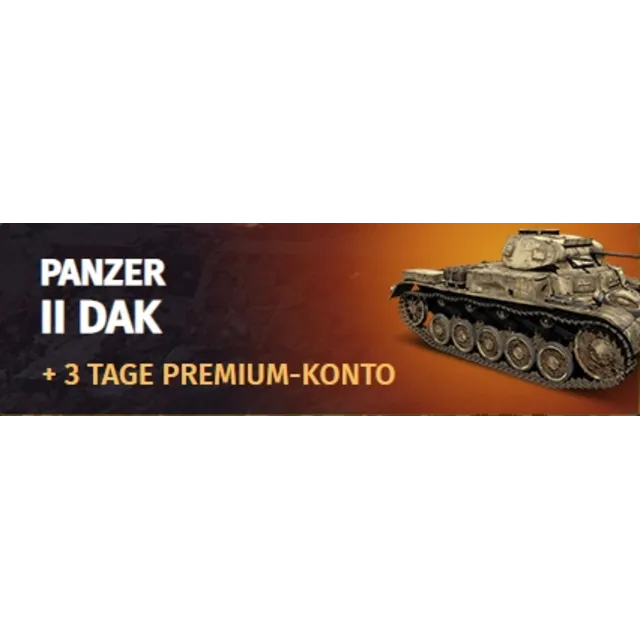 War Thunder - Танк DAK II или Сам. BF 109 A+3 дня Према