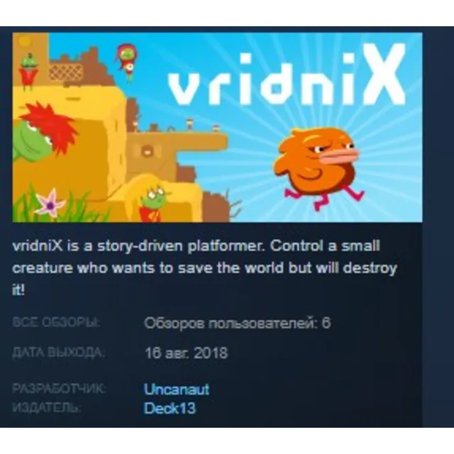 vridniX 💎 STEAM KEY REGION FREE GLOBAL