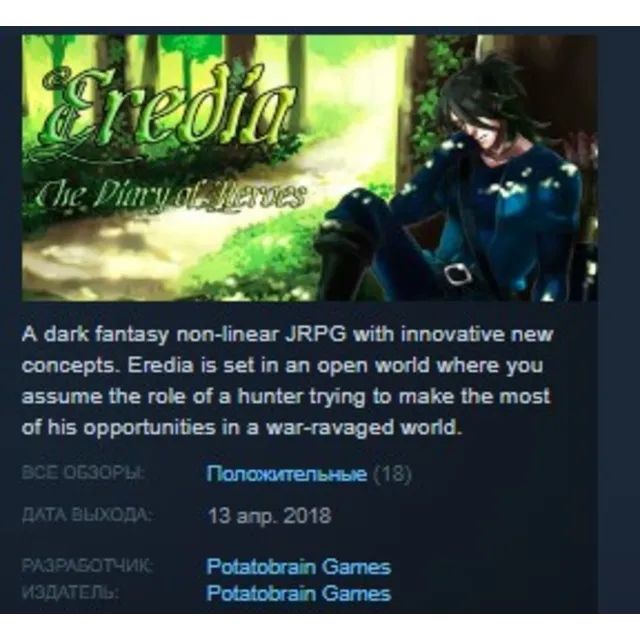 Eredia: The Diary of Heroes 💎 STEAM KEY REGION FREE
