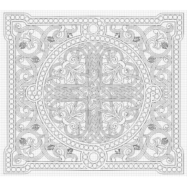 Филенка_9 (вектора для станка с ЧПУ, УП ArtCAM 2008)