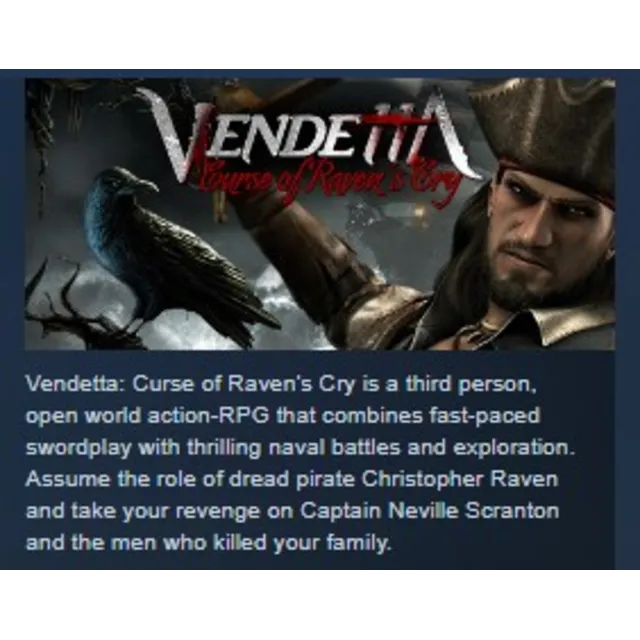 Vendetta - Curse of Raven's Cry Digital Deluxe Edition STEAM KEY REGION FREE GLOBAL