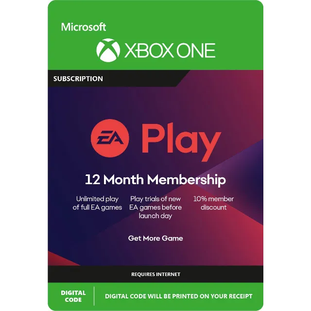 EA PLAY (ACCESS) 12 МЕСЯЦЕВ (XBOX ONE/ВСЕ РЕГИОНЫ)