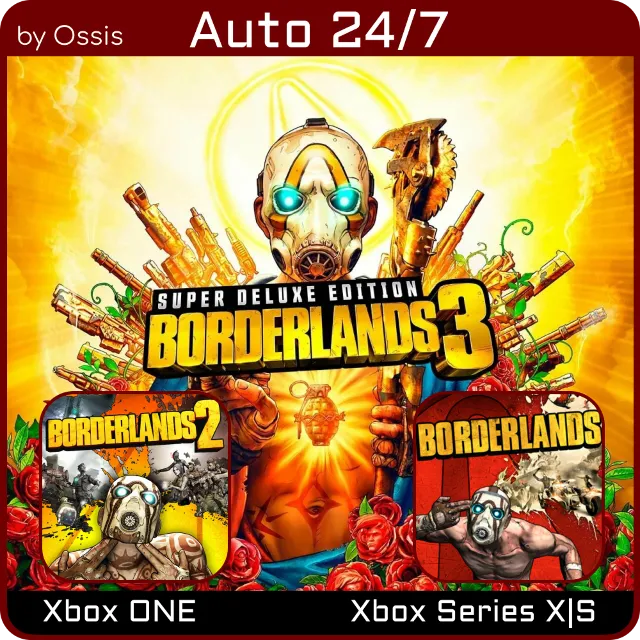 24/7 XBOX Borderlands 3 Super Deluxe, Borderlands 2, Borderlands