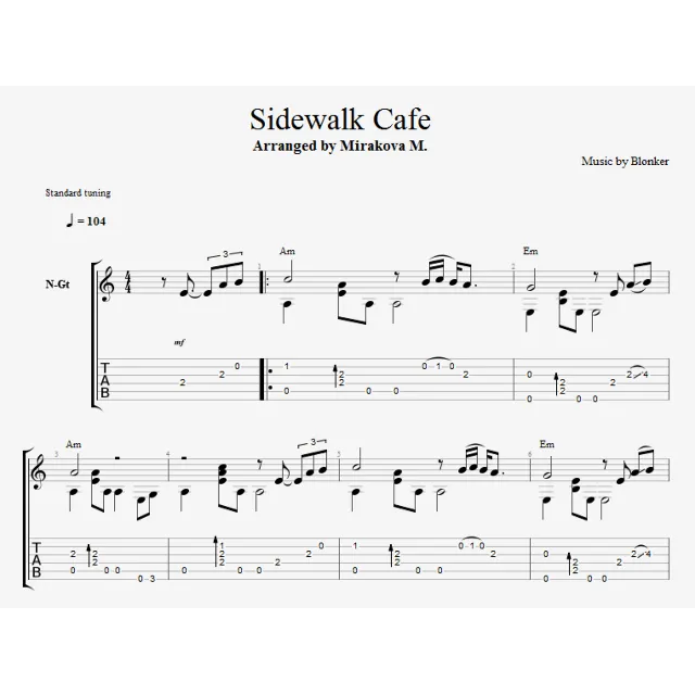 Sidewalk Cafe - Blonker