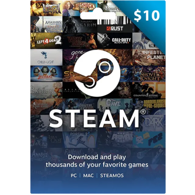 STEAM WALLET GIFT CARD 10$ USD + ТУРЦИЯ / АРГЕНТИНА 🎁